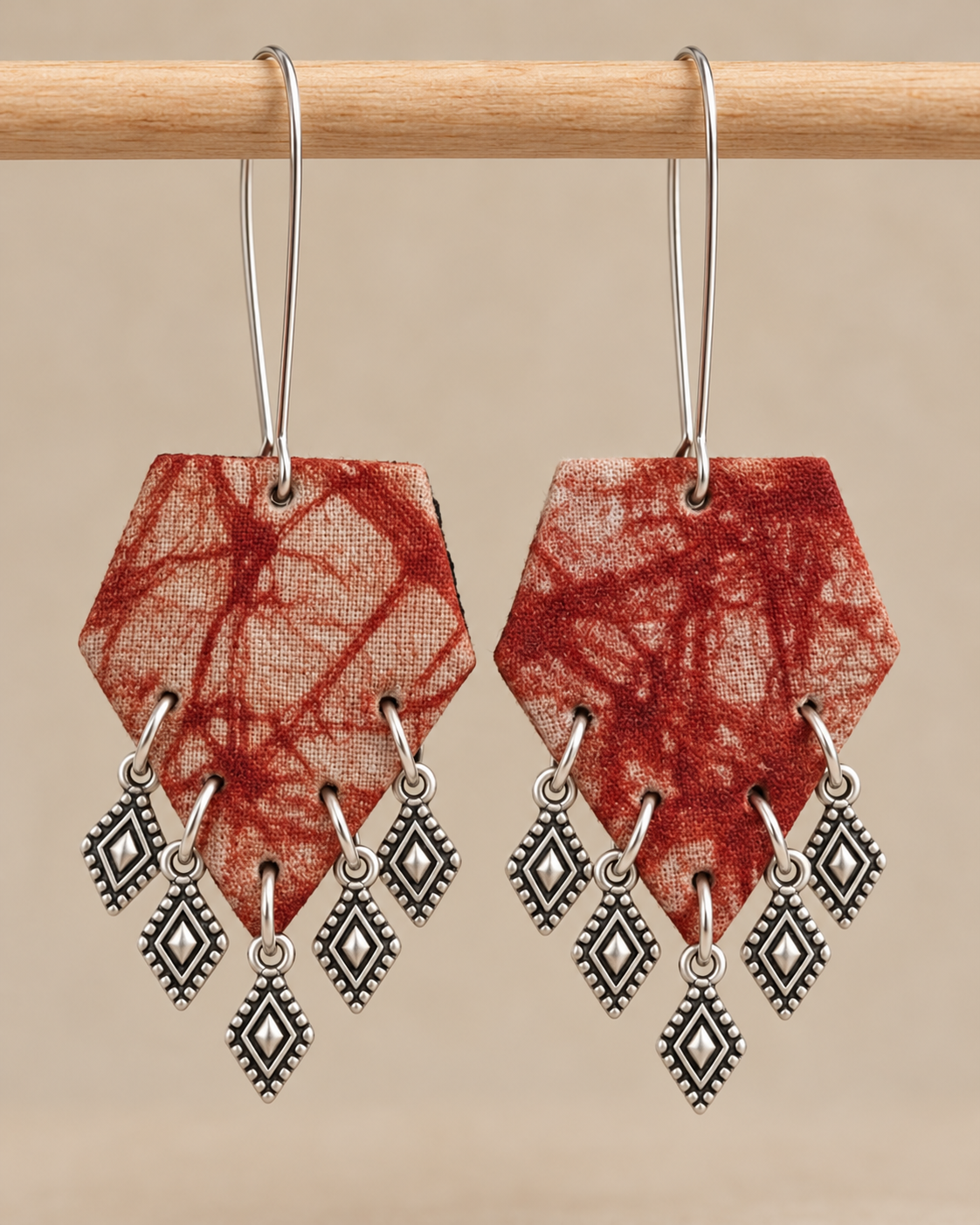 Rust Batik Charm