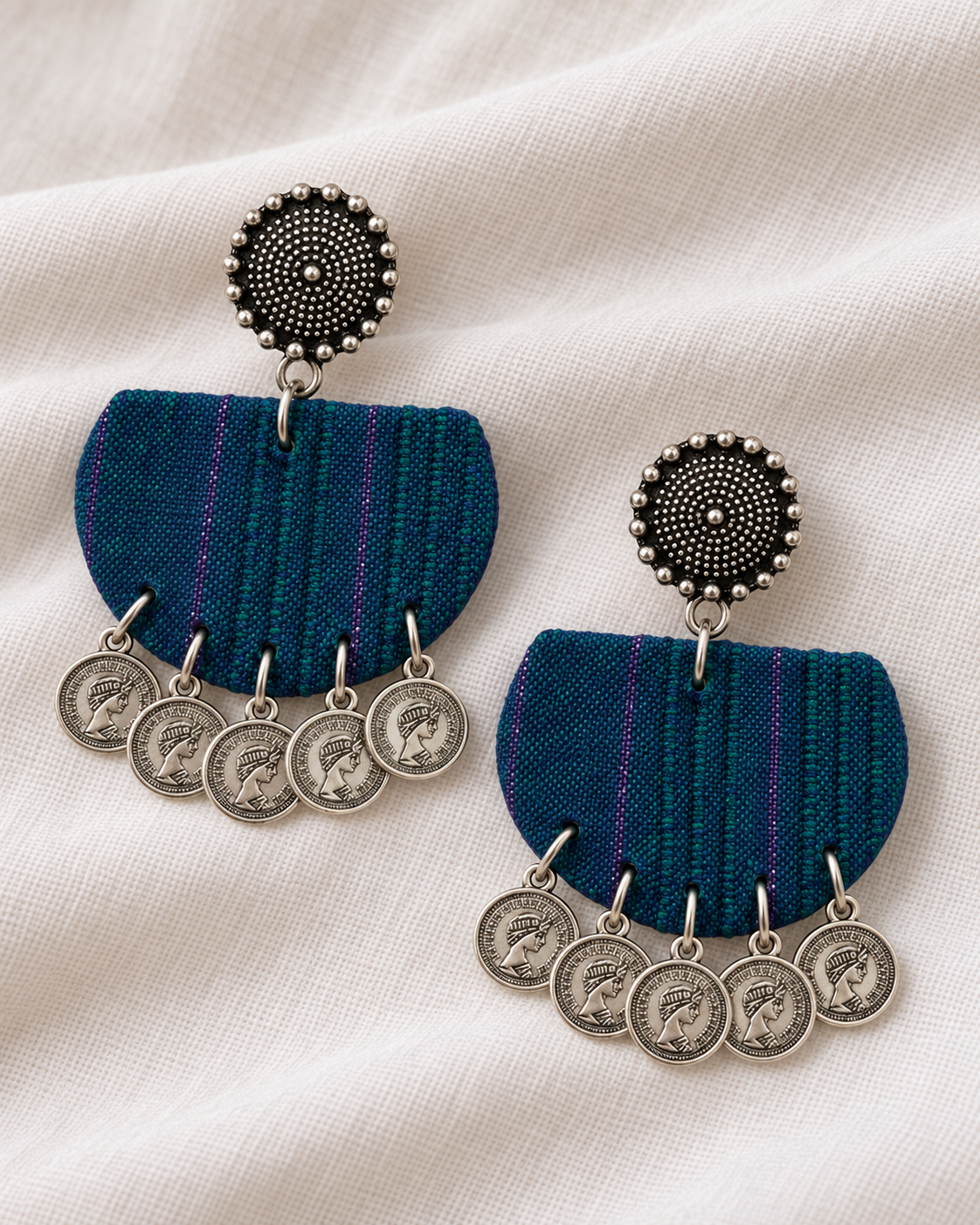 Teal Coin Charm