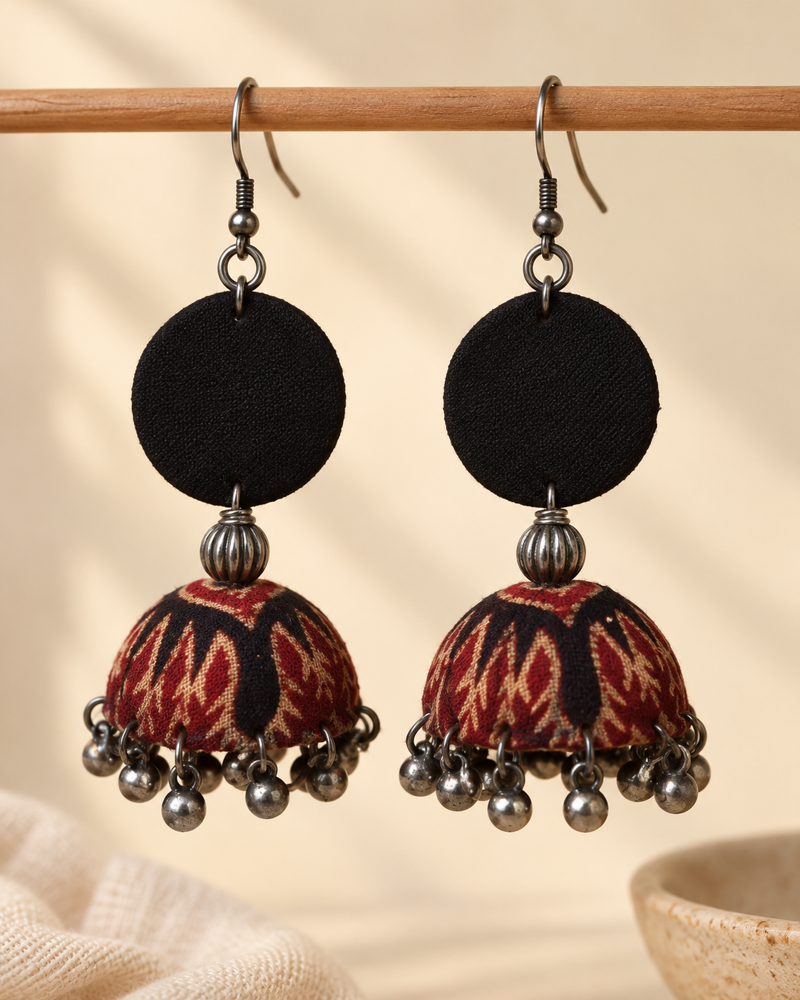 Wine Leaf Jhumka