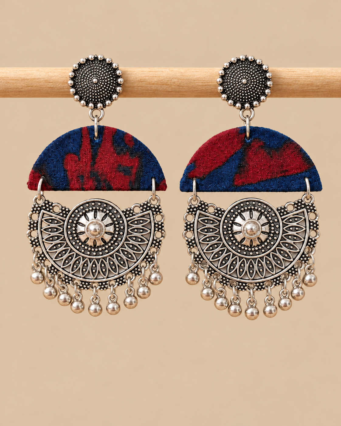 Indigo Crescent Charm