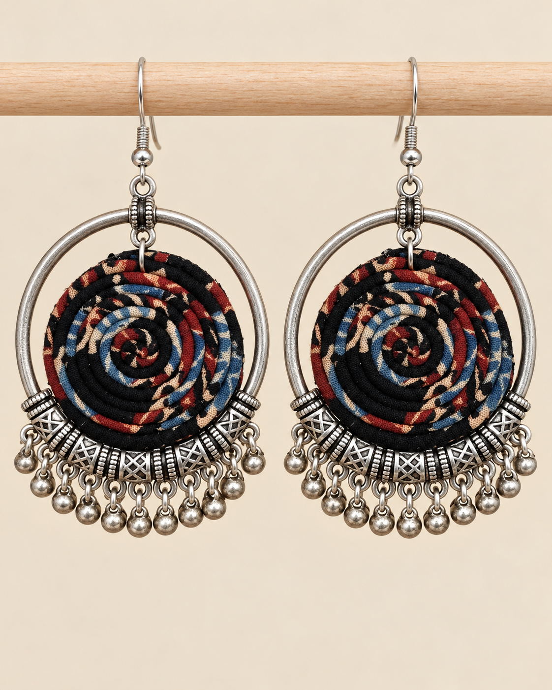 Kalamkari Spiral Hoops