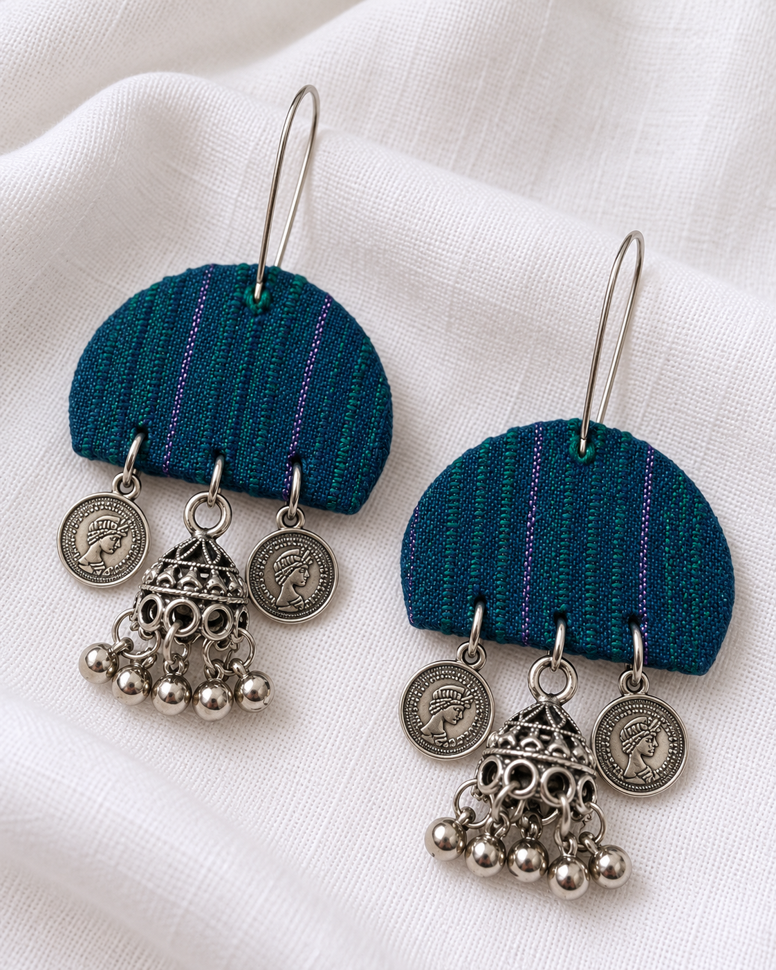 Teal Jhumka Charm