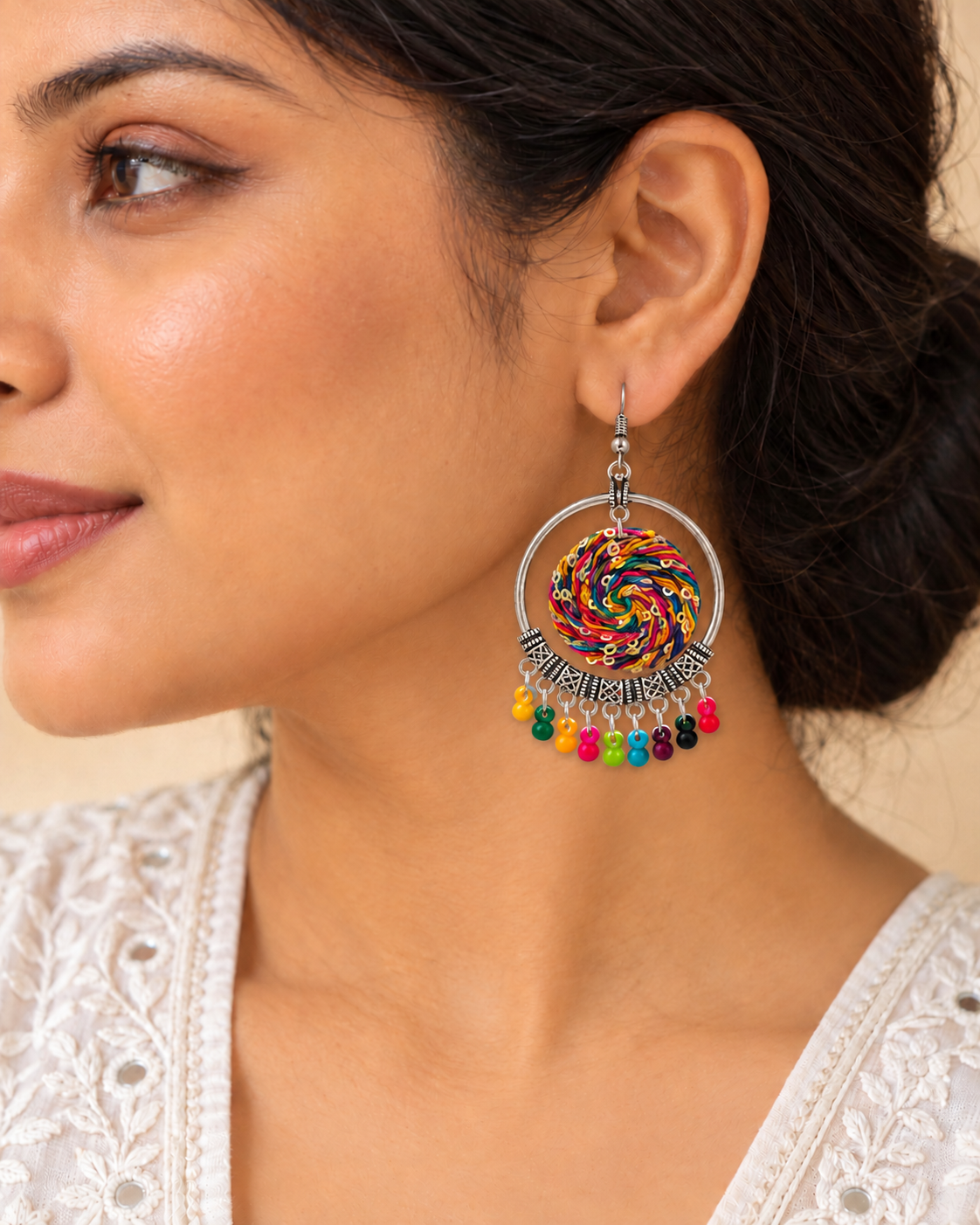 Rainbow Swirl Earrings