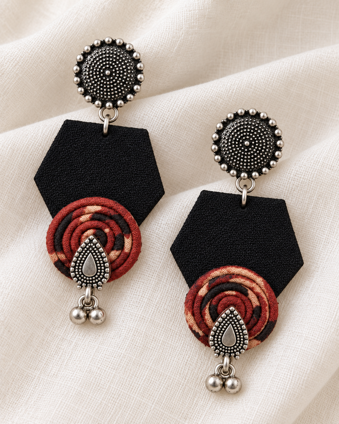 Black Spiral Drops