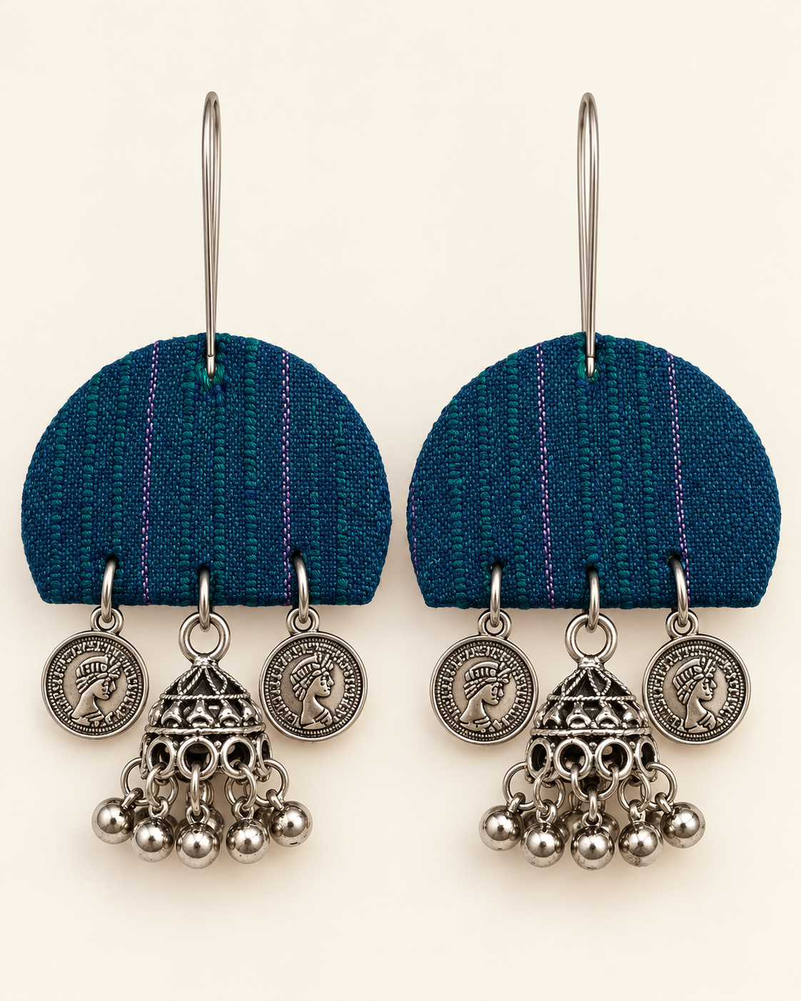 Teal Jhumka Charm