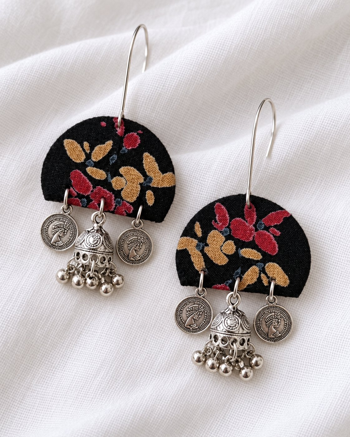 Midnight Bloom Jhumka