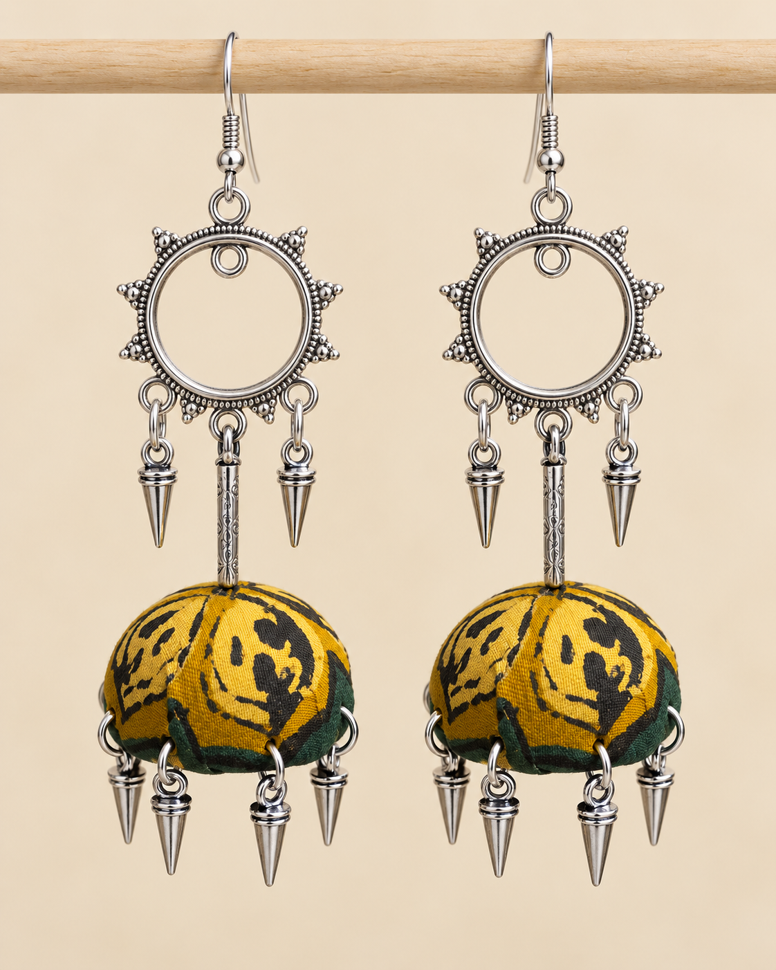 Mustard Sunburst Jhumka