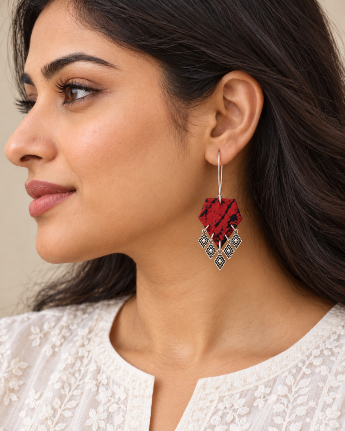 Crimson Batik Charm