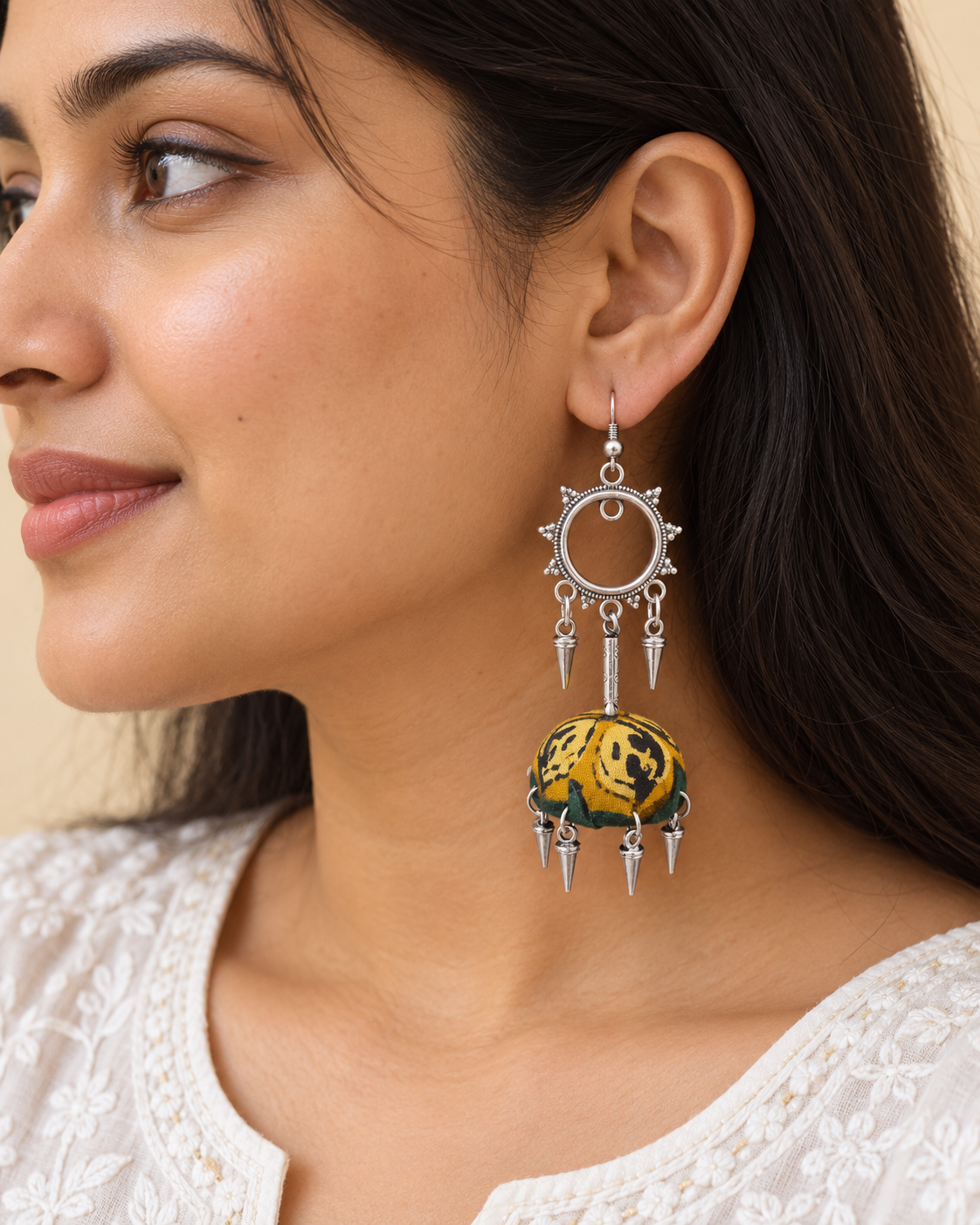 Mustard Sunburst Jhumka