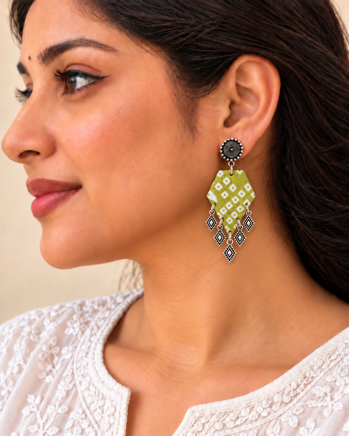 Olive Dots Charm