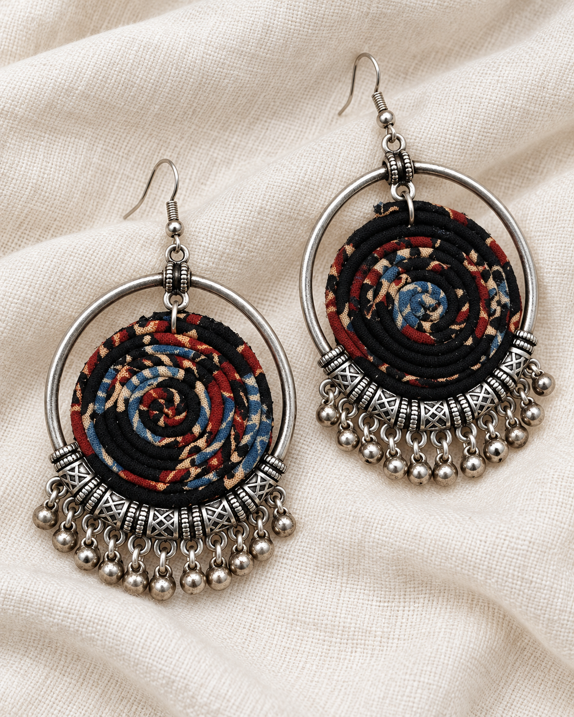Kalamkari Spiral Hoops