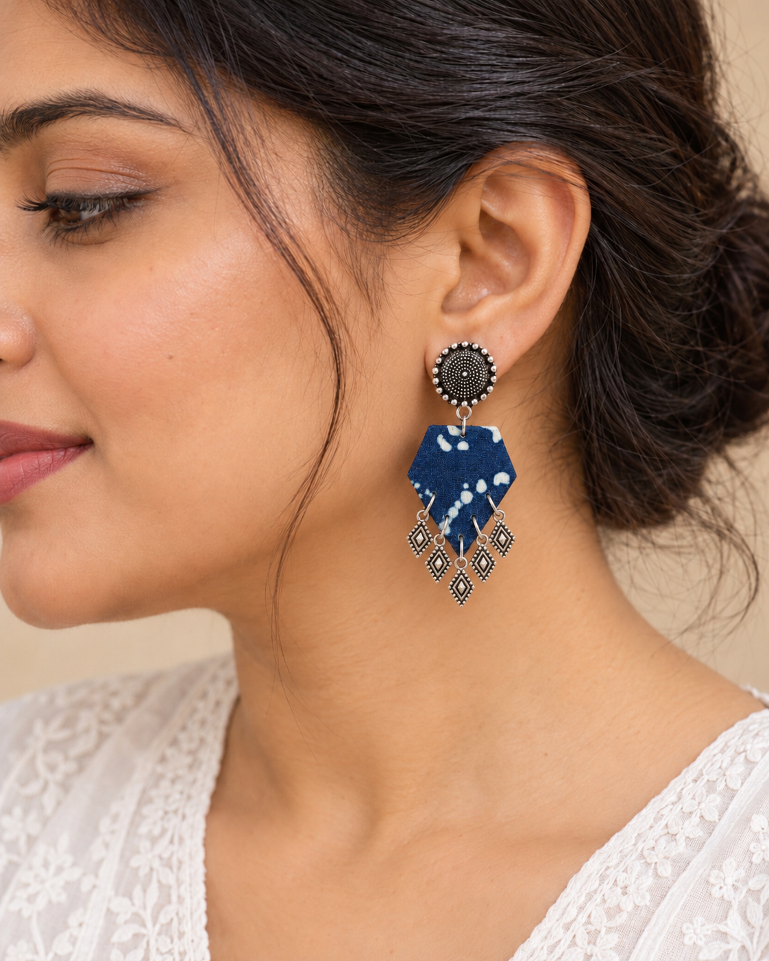 Indigo Speckle Charm