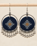 Midnight Bloom Hoops