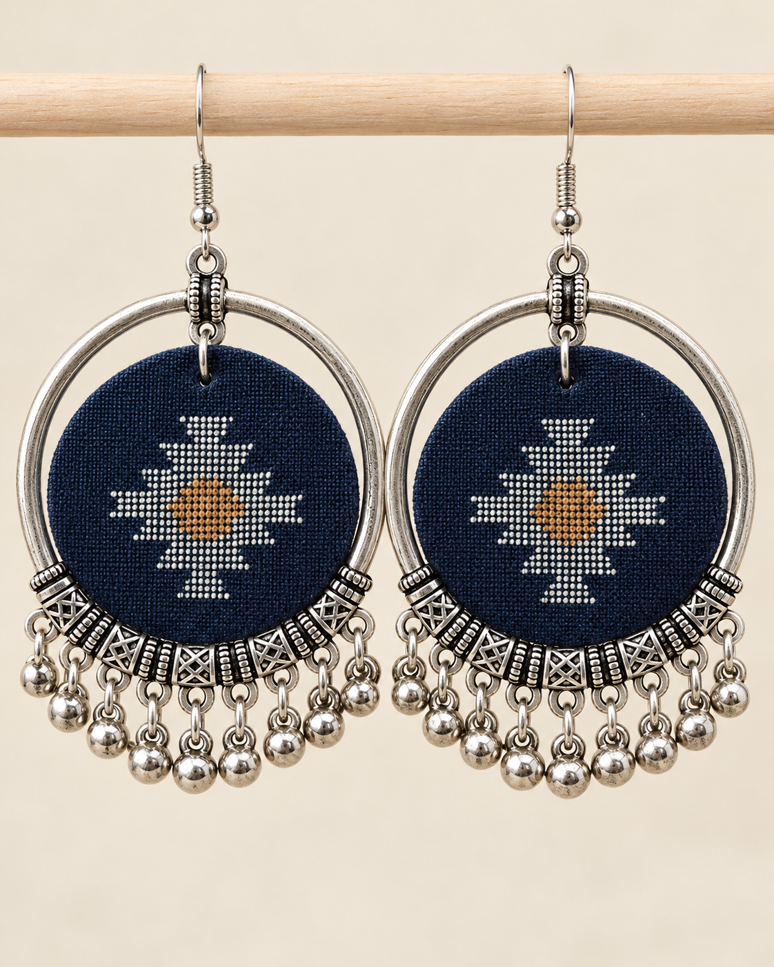 Midnight Bloom Hoops