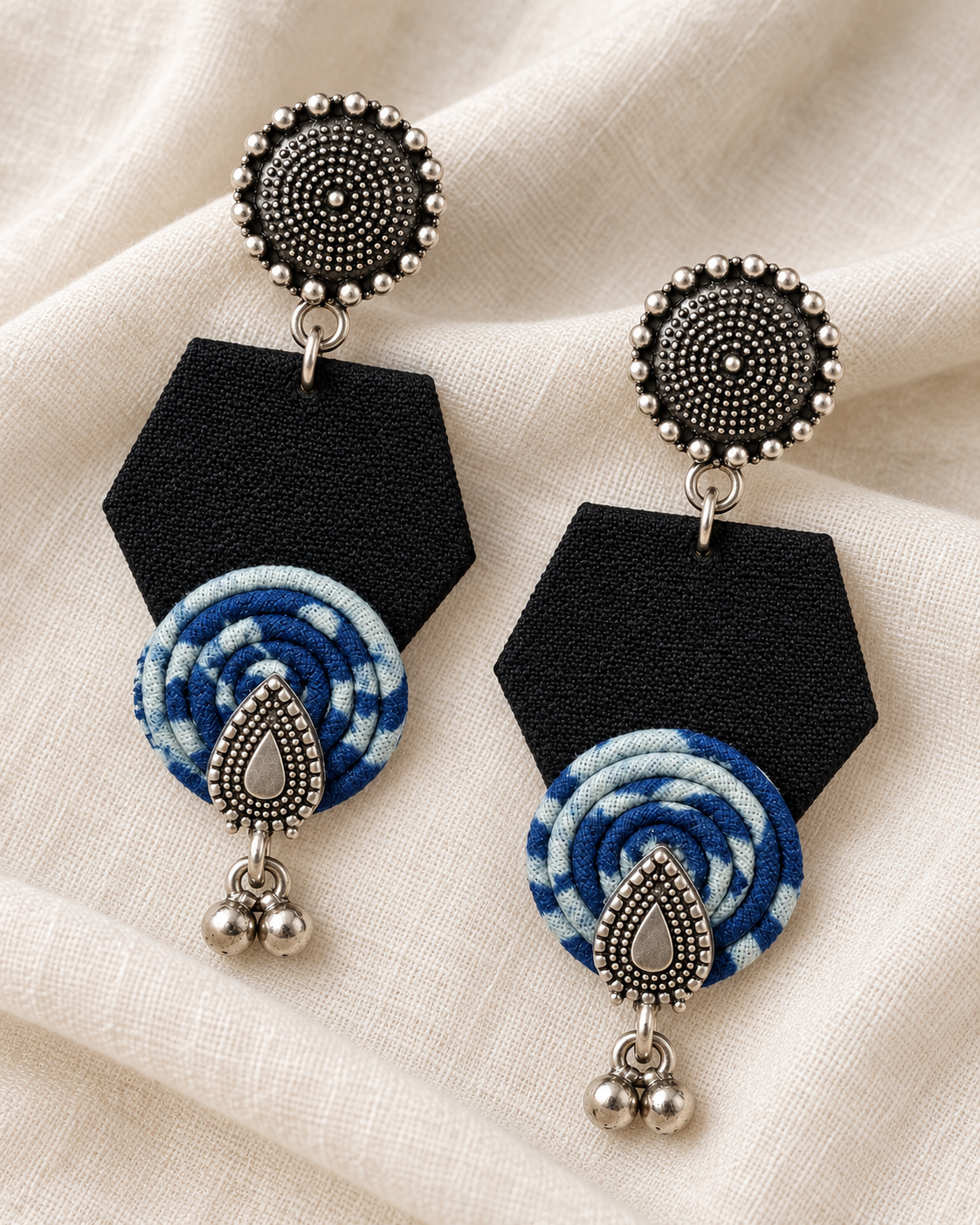 Blue Spiral Drops