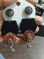 Black Spiral Drop Pentagons